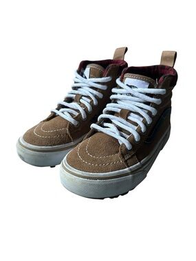 Vans Sk8-Hi MTE Kids Brown Suede Cold Weather Sneakers Size 12.5 Toddler